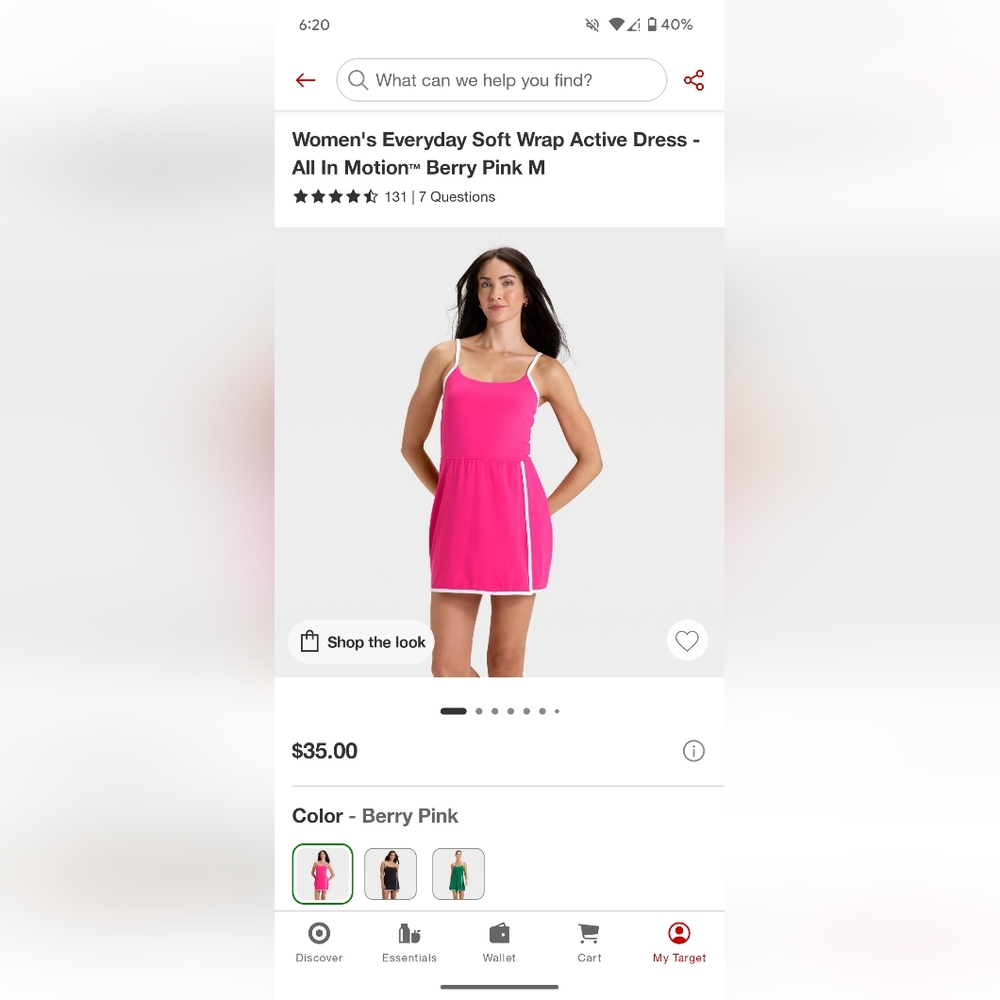 All In Motion x Target Everyday Soft Active Wrap Dress Medium
